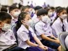 กิจกรรมหน้าเสาธง &quot;กิจกรรมต้อนรับน้องน้อยป.1 KUSMP29&quot; Image 53