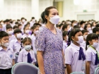 กิจกรรมหน้าเสาธง &quot;กิจกรรมต้อนรับน้องน้อยป.1 KUSMP29&quot; Image 32