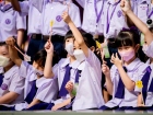 กิจกรรมหน้าเสาธง &quot;กิจกรรมต้อนรับน้องน้อยป.1 KUSMP29&quot; Image 268
