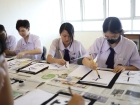 กิจกรรม “การเขียนพู่กันญี่ปุ่น (Shodo)” สำหรับนักเรียนระดับช ... Image 99