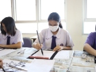 กิจกรรม “การเขียนพู่กันญี่ปุ่น (Shodo)” สำหรับนักเรียนระดับช ... Image 135
