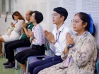 พิธีแสดงตนเป็นพุทธมามกะและการบริหารจิตเจริญปัญญา ระดับชั้นปร ... Image 19