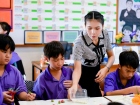 บรรยากาศการทำพานไหว้ครู ปีการศึกษา 2569 Image 63