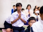 พิธีแสดงตนเป็นพุทธมามกะ ระดับชั้น ป.6 ปีการศึกษา 2569 Image 119