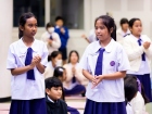 พิธีแสดงตนเป็นพุทธมามกะ ระดับชั้น ป.6 ปีการศึกษา 2569 Image 154