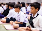พิธีแสดงตนเป็นพุทธมามกะ ระดับชั้น ป.6 ปีการศึกษา 2569 Image 173