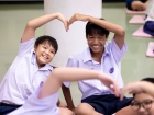 พิธีแสดงตนเป็นพุทธมามกะ ระดับชั้น ป.6 ปีการศึกษา 2569 Image 217