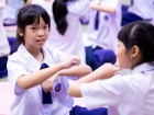 พิธีแสดงตนเป็นพุทธมามกะ ระดับชั้น ป.6 ปีการศึกษา 2569 Image 248