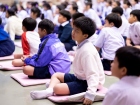 พิธีแสดงตนเป็นพุทธมามกะ ระดับชั้น ป.6 ปีการศึกษา 2569 Image 271
