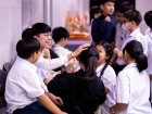 พิธีแสดงตนเป็นพุทธมามกะ ระดับชั้น ป.6 ปีการศึกษา 2569 Image 312