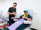 นักศึกษาวิชาทหารร่วมบริจาคโลหิตตามโครงการ “เติมโลหิต เพื่อชา ... Image 32